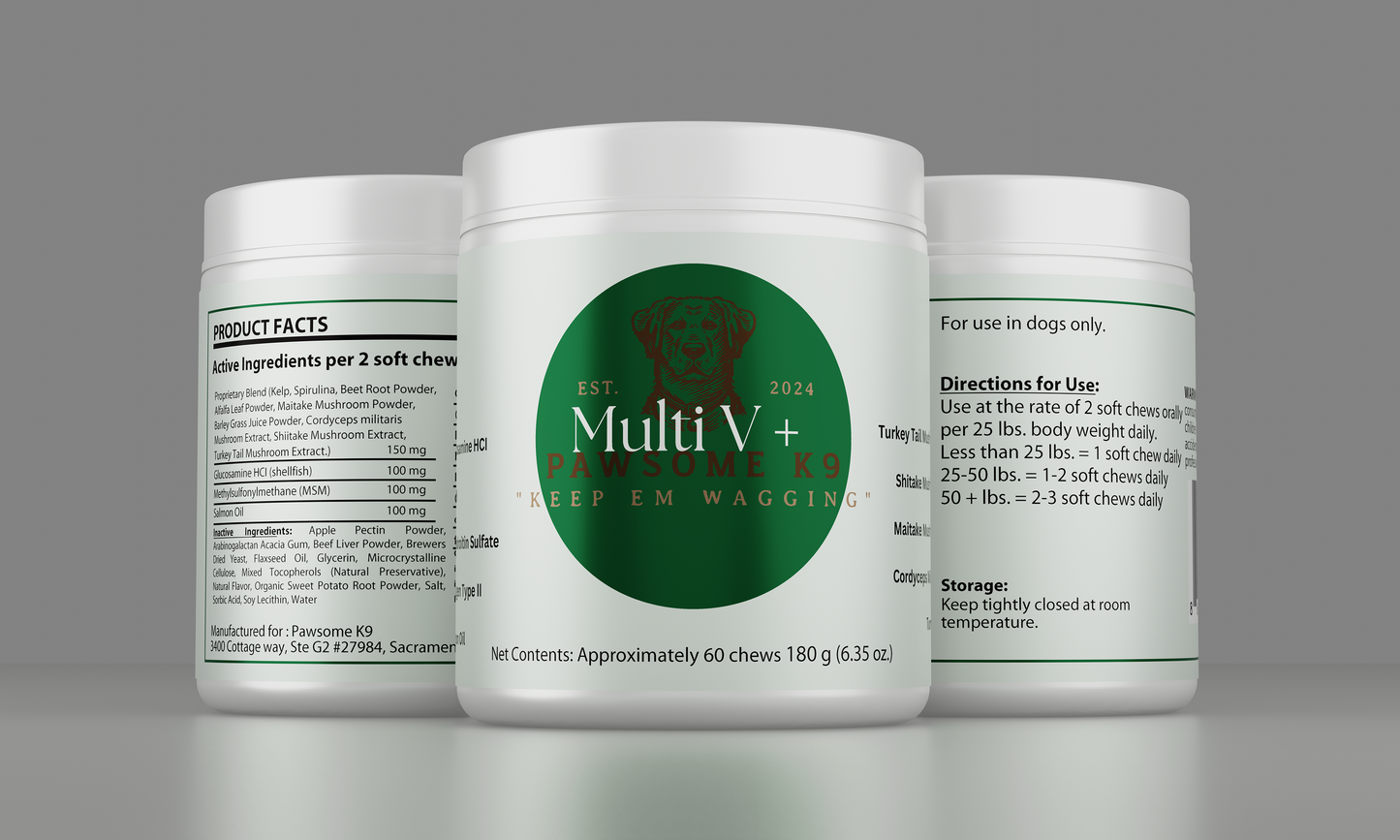 Multivitamin + Functional Mushroom Support For Dogs